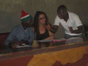 Project interns training local councillor