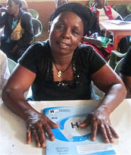 Literacy trainee Eunice