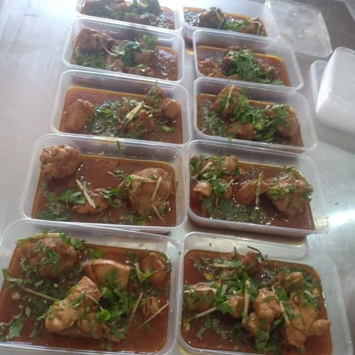 Food prepared at Gosha-E-Aafiyat