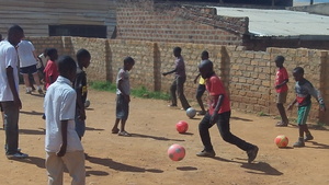 Practicing Soccer Drills
