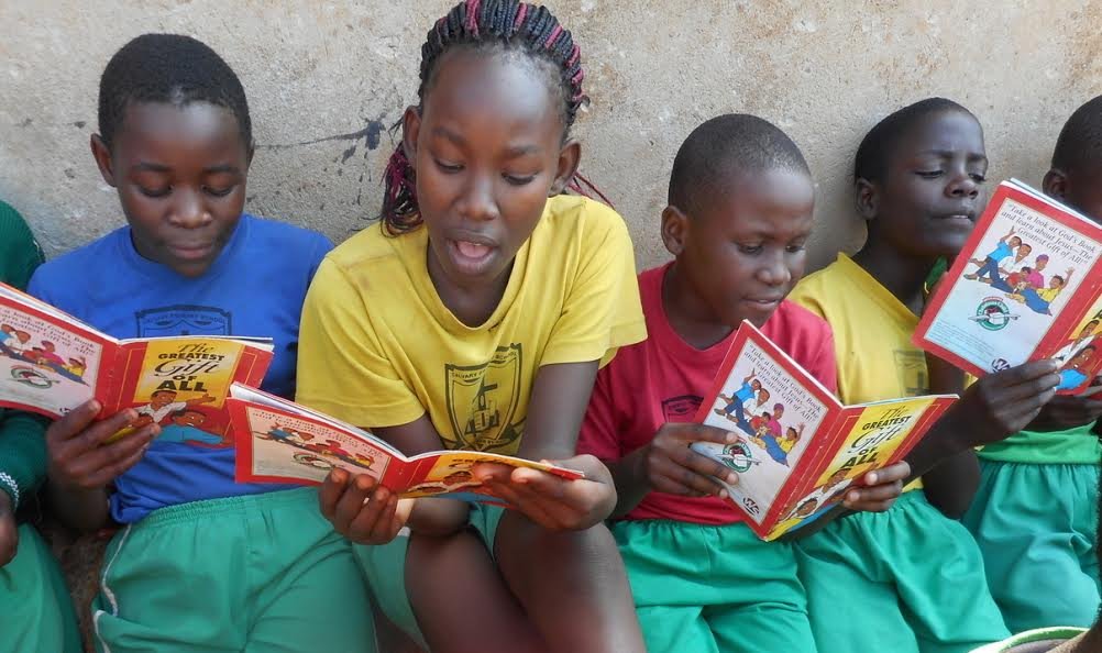 Children Reading Stories that Build Character