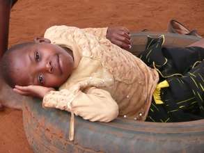 Playing at the Makindu Children's Centre
