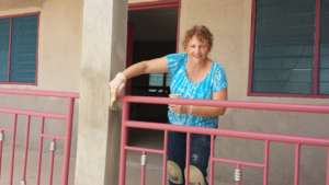 Julie an American volunteering in Ghana