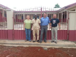 Volunteers who worked on the facility recently