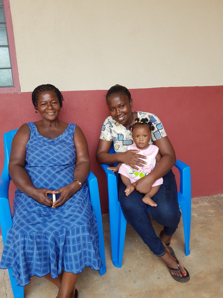 The child with the orphanage manager and Nanny