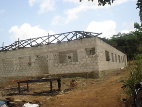 Cross section of the building