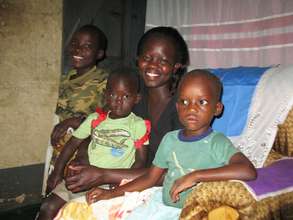 Gladys and her children.
