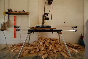 Final Piece of Wood Cut