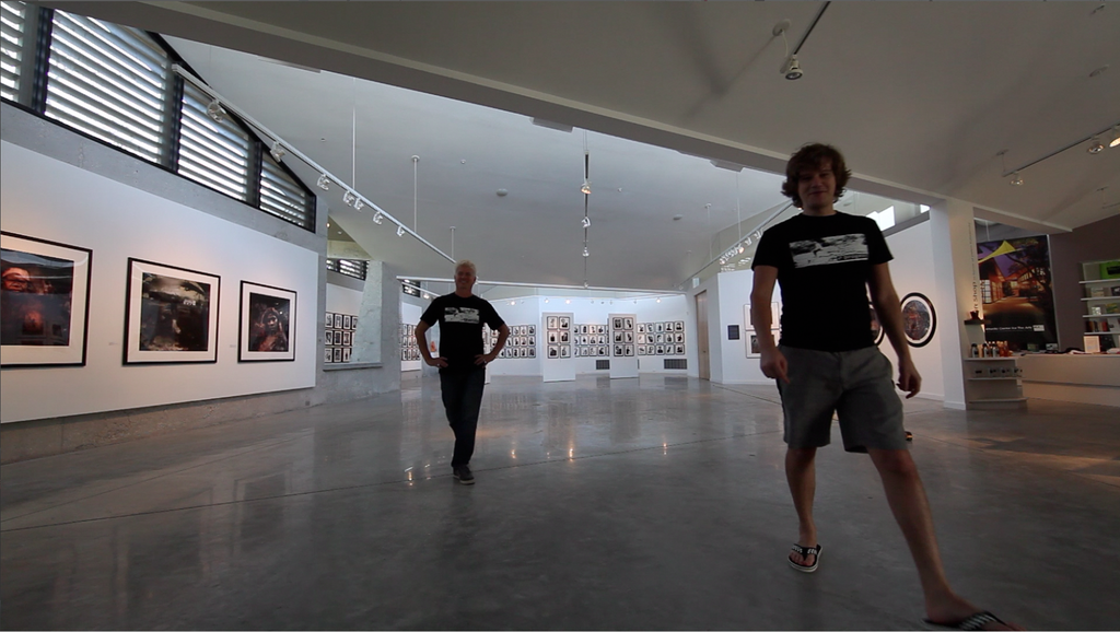 Luke and Bryce at ACA, Margie Pabst Gallery