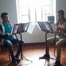 Angel and Emmanuel in Rehearsal Session in Oaxaca