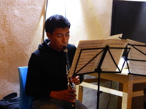 Student Angel Atilano Montellano Urbieta in Lesson