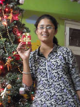 Lakshmi celebrating Christmas