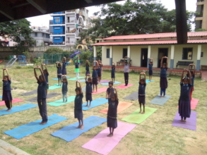 Yoga classes every Saturday