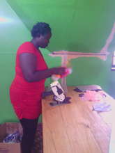 Sewing center where we make eco-friendly pads