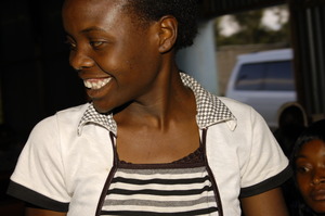 happy beneficiary in her own words ''thanks you''