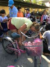 RPS volunteer repairs old bike