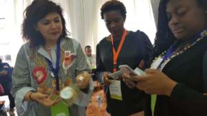 Joan spreading Lebanese cuisine and produce