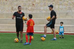 Another great shot of Mahdi and his young trainees