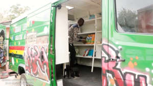 One of the 10 ICT-equipped mobile libraries.