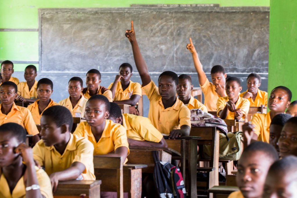 School attendance is up because of the computers.