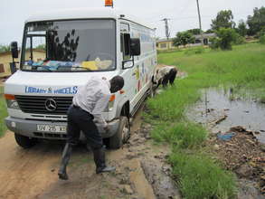 Mud can't stop the Mobile Library Service!