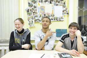 Our students on english class