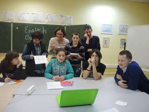 Our students on english class