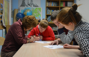 Our students on class