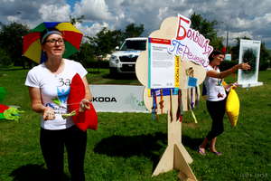 Fundraising in one of Moscow parks