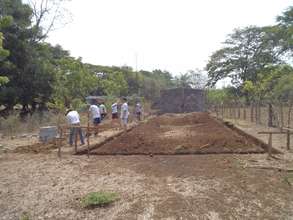 Excavating trenches for classrooms