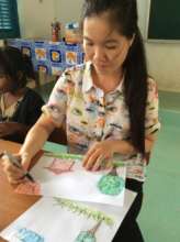 Nhu, one of our talented art teachers!