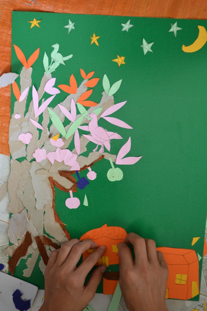 Torn Paper Tree Project