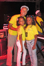 On stage