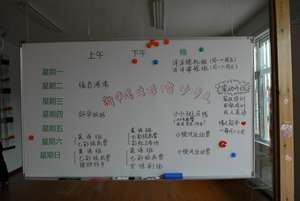 timetable of planned activities