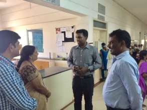Hospital lobby visit