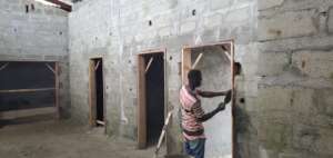 Door & Window Frames Being Installed