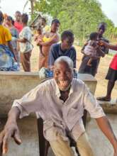 A gentleman receiving a medical checkup.