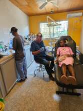 Dr. Teddy in Dental Clinic