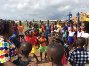 Playground opening celebration