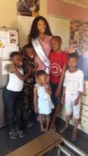 Mrs. Africa visits