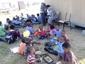 Bedford friends having a meal