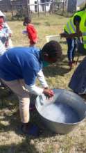 Washing hands
