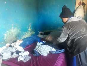 Bedroom damaged