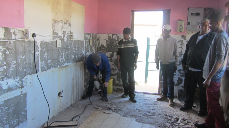 old kitchen torn out