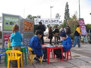 Working with children in a public space