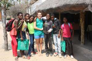 The kids with Amy, getting ready to go home :(