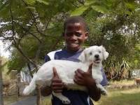 Given and our dog Bouba