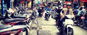 The busy streets of Hanoi