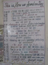 Day schedule