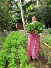 Flor Elizabet shows off family's garden Success!